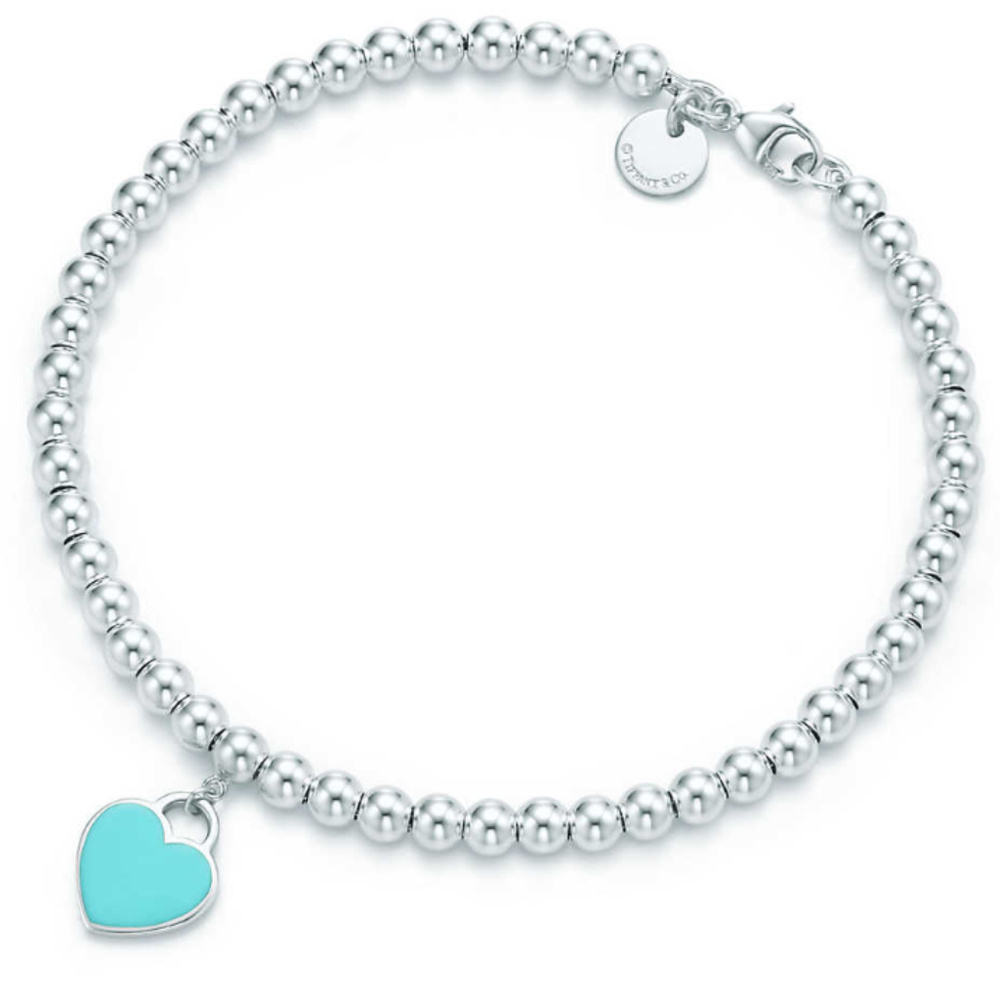 Return to Tiffany Blue Heart Bead Bracelet